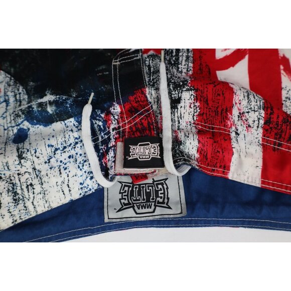 Vtg Y2K MMA Elite Mens Medium USA Flag Eagle UFC Fighting Board Shorts Trunks - Picture 8 of 15